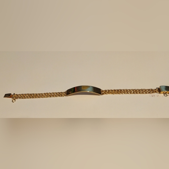 Child's Bracelet Vintage Gold Plated 7.5" Double Chain (#102) - Picture 3 of 4